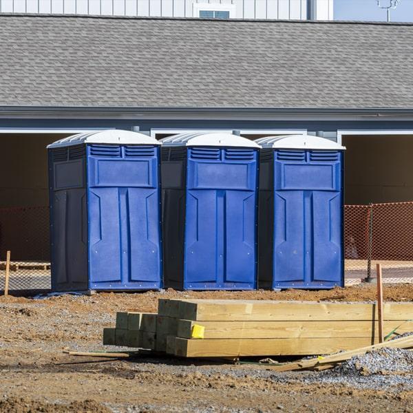 Heavy-duty construction site porta potty in Richland, Washington