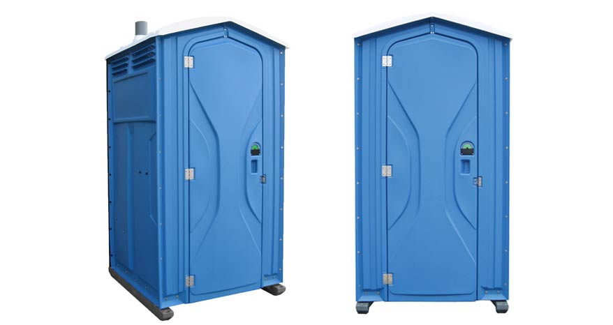 Long-term porta potty units on site in Richland, Washington